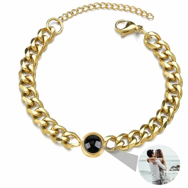 Pulseira Personalizável com Foto Projetada